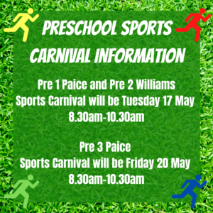 Preschool Sports Carnival Information